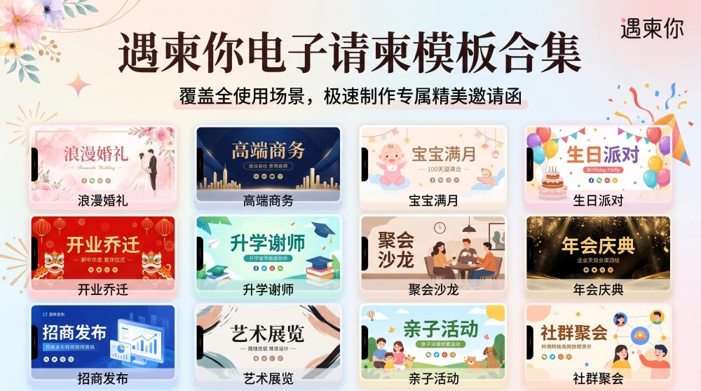 超美出阁宴电子请柬！零门槛自制大气唯美请帖